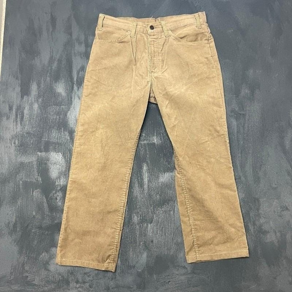 Vintage Levi's 519 Corduroy Pants Mens 32x26 Beige 1980s USA